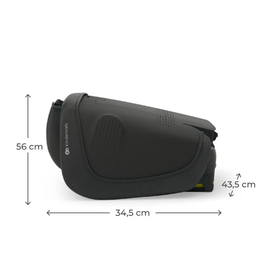 Autosedačka skladacia Unity 2 I-Size (100-150 cm) Black Kinderkraft KCUNIT02BLK0000
