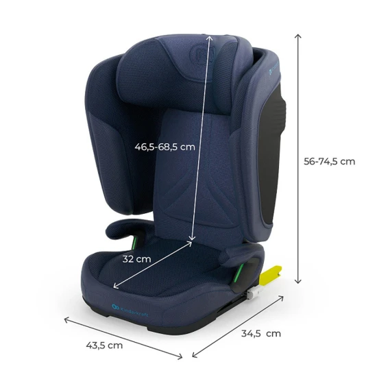 Autosedačka skladacia Unity 2 I-Size Navy Kinderkraft KCUNIT02NAV0000