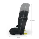 Autosedačka Xpand 2 Pro (100 do 150 cm) Black Kinderkraft KCXPPR02BLK0000