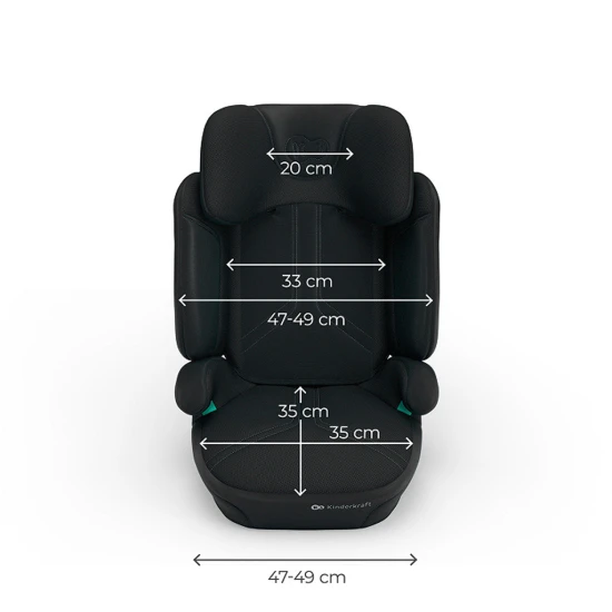 Autosedačka Xpand 2 Pro (100 do 150 cm) Black Kinderkraft KCXPPR02BLK0000