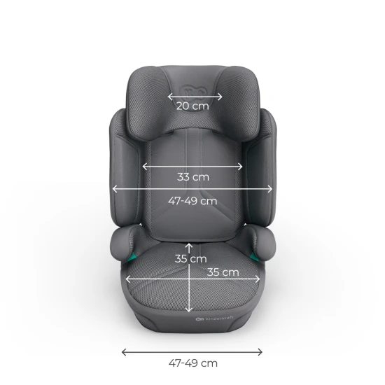 Autosedačka Xpand 2 Pro (100 do 150 cm) Grey Kinderkraft KCXPPR02GRY0000