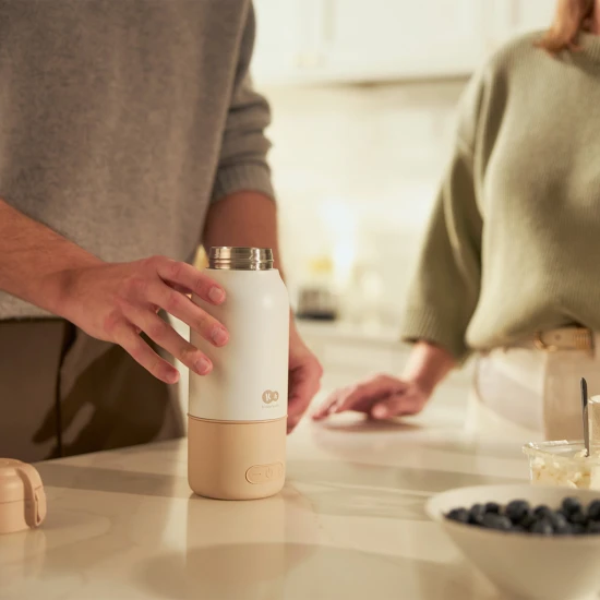 Cestovný ohrievač mlieka a termoska 2v1 Gaja Green Kinderkraft KEGAJA00GRE0000