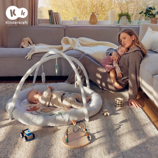 Deka hracia s hrazdičkou Cozyplay Light Grey Kinderkraft KPCOZY00LGR0000