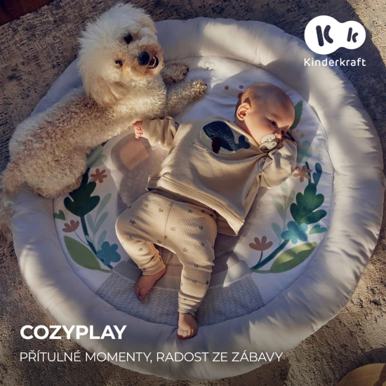 Deka hracia s hrazdičkou Cozyplay Light Grey Kinderkraft KPCOZY00LGR0000