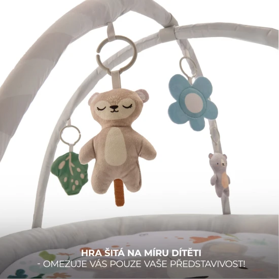 Deka hracia s hrazdičkou Cozyplay Light Grey Kinderkraft KPCOZY00LGR0000
