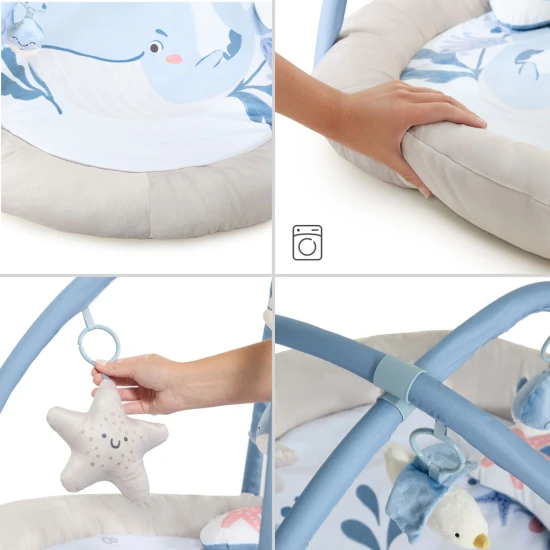 Deka hracia s hrazdičkou Cozyplay Nordic Breeze Kinderkraft KPCOZY00NOR0000