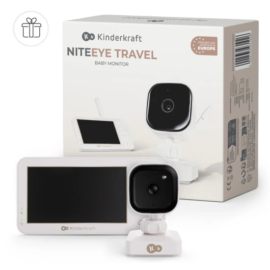 Detská pestúnka bez Wi-Fi Niteeye Travel Kinderkraft KENITR00WHT0000
