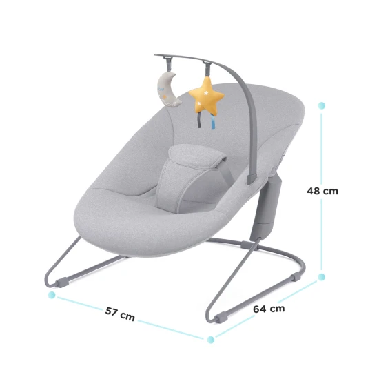 Hojdacie lehátko CALMEE 0m+, do 9kg Kinderkraft KBCALM00GRY0000