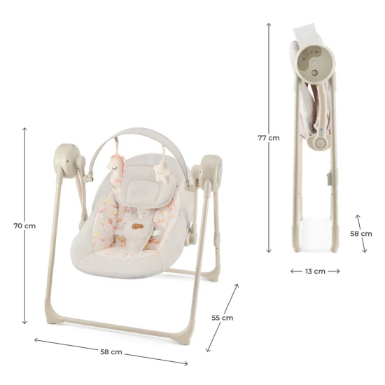 Hojdačka Swingee Beige Kinderkraft KBSWIN00BEG0000