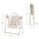 Hojdačka Swingee Beige Kinderkraft KBSWIN00BEG0000