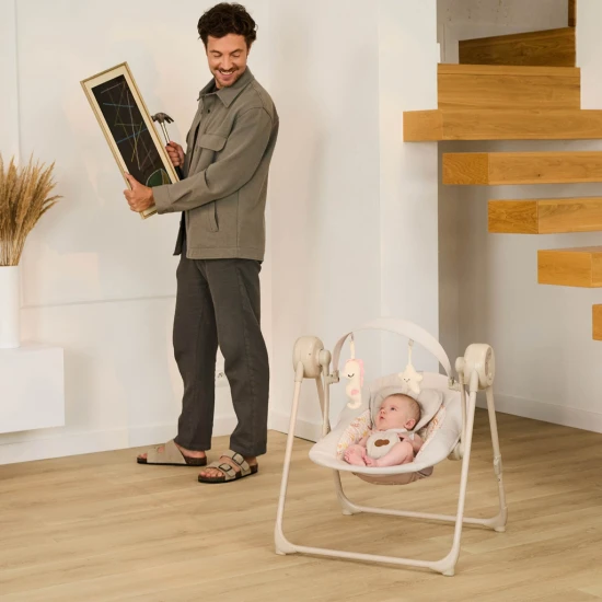 Hojdačka Swingee Beige Kinderkraft KBSWIN00BEG0000