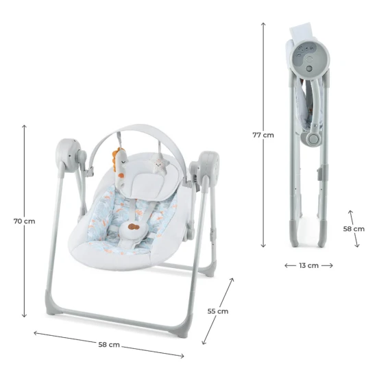 Hojdačka Swingee Grey Kinderkraft KBSWIN00GRY0000