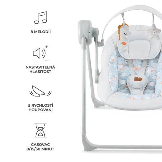 Hojdačka Swingee Grey Kinderkraft KBSWIN00GRY0000