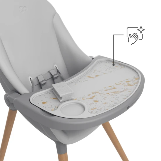 Jedálenská stolička a lehátko Fini Up 2v1 Grey Kinderkraft KHFINIUPGRY0000
