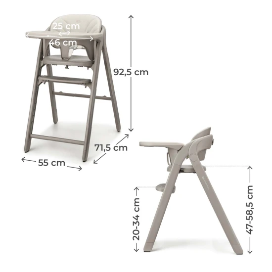 Jedálenská stolička Tino Beige Kinderkraft KHTINO00BEG0000
