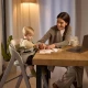 Jedálenská stolička Tino Grey Kinderkraft KHTINO00GRY0000