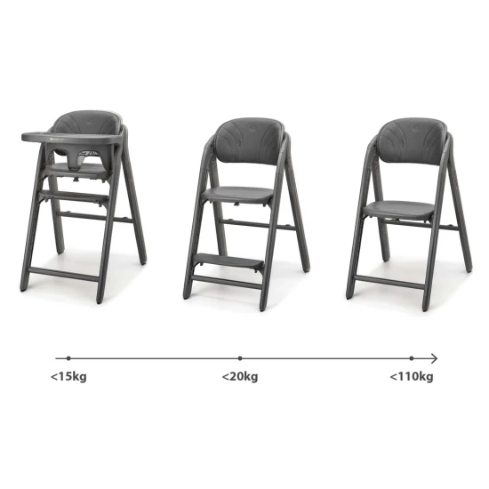 Jedálenská stolička Tino Grey Kinderkraft KHTINO00GRY0000