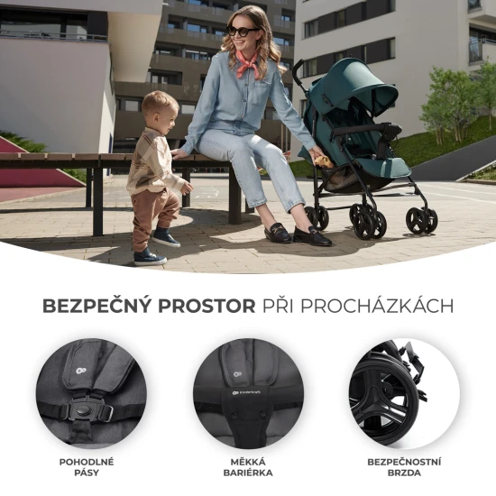 Kočík golfový Tik Stone grey Kinderkraft KSTIK000GRY0000