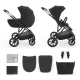 Kočík kombinovaný 2v1 Prime 3 Venezian Black Kinderkraft KSPRIM03BLK2000