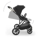 Kočík kombinovaný 2v1 Prime 3 Venezian Black Kinderkraft KSPRIM03BLK2000