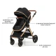 Kočík kombinovaný 3v1 Esme Pro Pure Black Kinderkraft KSESME00BLK300N