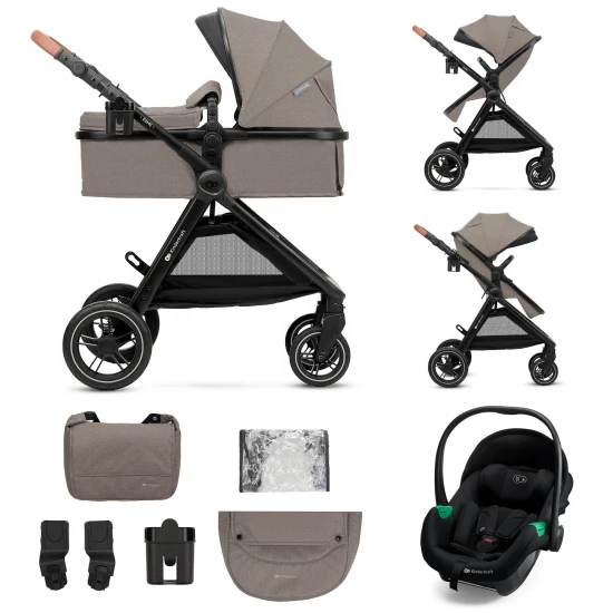 Kočík kombinovaný 3v1 Esme Pro Sand Beige Kinderkraft KSESME00BEG300N