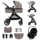 Kočík kombinovaný 3v1 Esme Pro Sand Beige Kinderkraft KSESME00BEG300N