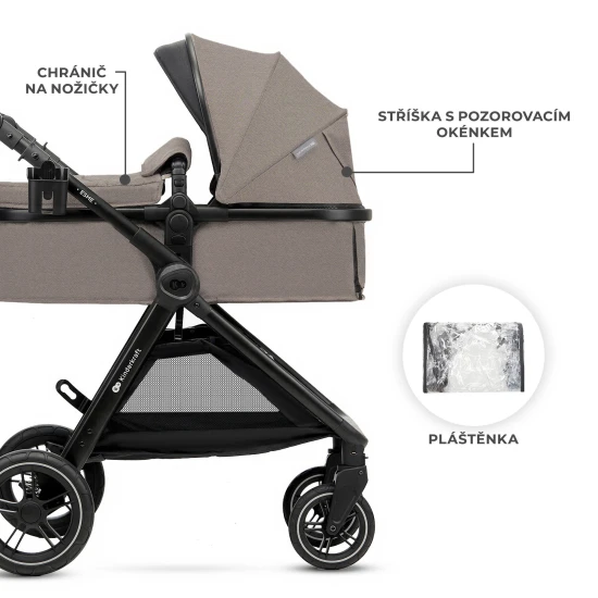 Kočík kombinovaný 3v1 Esme Pro Sand Beige Kinderkraft KSESME00BEG300N
