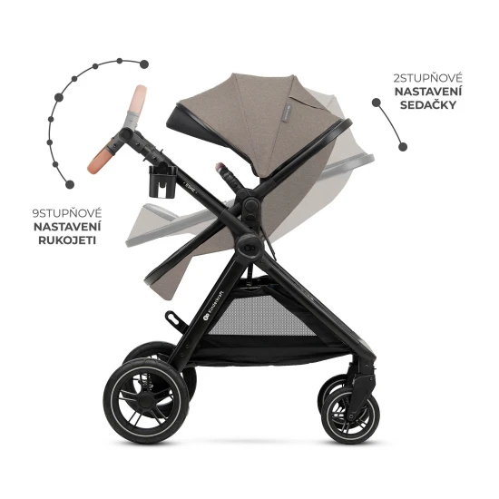 Kočík kombinovaný 3v1 Esme Pro Sand Beige Kinderkraft KSESME00BEG300N