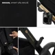 Kočík kombinovaný 3v1 Moov 2 XL Air Black Kinderkraft KSMOOVXLBLK0000