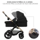 Kočík kombinovaný 3v1 Moov 2 XL Air Black Kinderkraft KSMOOVXLBLK0000