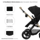 Kočík kombinovaný 3v1 Moov 2 XL Air Black Kinderkraft KSMOOVXLBLK0000