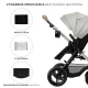 Kočík kombinovaný 3v1 Moov 2 XL Air Grey Kinderkraft KSMOOVXLGRY0000