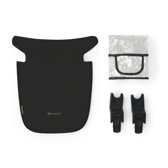Kočík kombinovaný 3v1 Newly Classic black + Mink PRO Kinderkraft KSNEWL00BLK300I