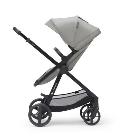 Kočík kombinovaný 3v1 Newly Moonlight grey + Mink PRO Kinderkraft KSNEWL00GRY300I