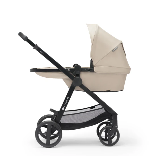 Kočík kombinovaný 3v1 Newly Sand beige + Mink PRO Kinderkraft KSNEWL00BEG300I