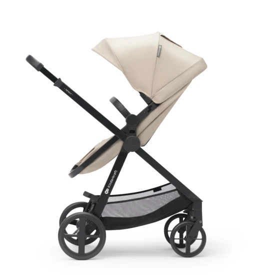 Kočík kombinovaný 3v1 Newly Sand beige + Mink PRO Kinderkraft KSNEWL00BEG300I