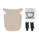 Kočík kombinovaný 3v1 Newly Sand beige + Mink PRO Kinderkraft KSNEWL00BEG300I