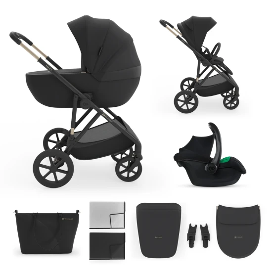 Kočík kombinovaný 3v1 Prime 3 Venezian Black Kinderkraft KSPRIM03BLK3000