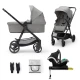 Kočík kombinovaný 4v1 Newly Classic Grey + Mink PRO Kinderkraft KSNEWL00GRY400I