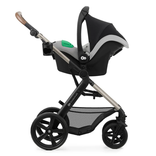 Kočík kombinovaný Moov 2 3v1 Moonlight Grey penové kolesá Kinderkraft KSMOOV02GRYEV00