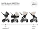 Kočík kombinovaný Moov 2 3v1 Moonlight Grey penové kolesá Kinderkraft KSMOOV02GRYEV00