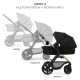 Kočík kombinovaný Moov 2 3v1 Pure Black penové kolesá Kinderkraft KSMOOV02BLKEV00