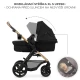 Kočík kombinovaný Moov 2 3v1 Pure Black penové kolesá Kinderkraft KSMOOV02BLKEV00