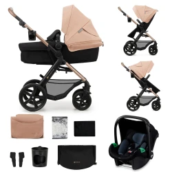 Kočík kombinovaný Moov 2 3v1 Sand Beige penové kolesá