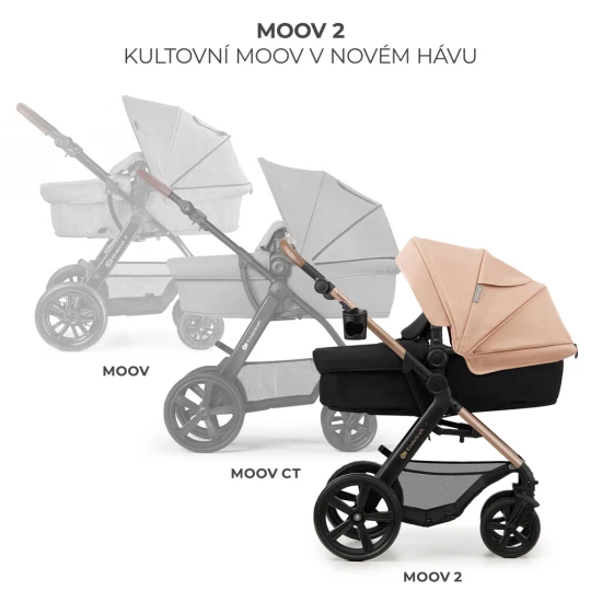 Kočík kombinovaný Moov 2 3v1 Sand Beige penové kolesá Kinderkraft KSMOOV02BEGEV00