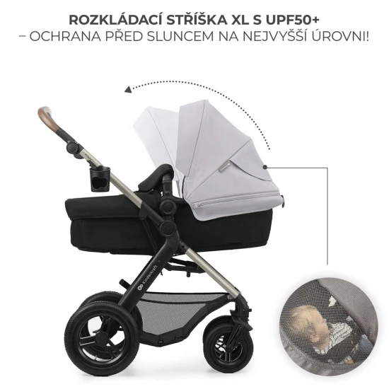 Kočík kombinovaný Moov 2 Air 3v1 Moonlight Grey Kinderkraft KSMOOV02GRY0000