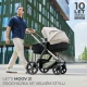 Kočík kombinovaný Moov 2 Air 3v1 Moonlight Grey Kinderkraft KSMOOV02GRY0000