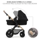 Kočík kombinovaný Moov 2 Air 3v1 Pure Black Kinderkraft KSMOOV02BLK0000