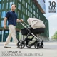 Kočík kombinovaný Moov 2 Air 3v1 Pure Black Kinderkraft KSMOOV02BLK0000